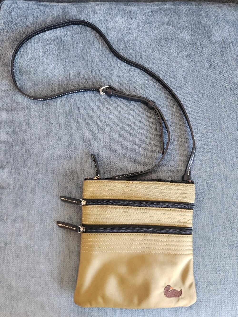Dooney & Bourke Nylon 3-Pocket Crossbody Bag (Khaki Green)